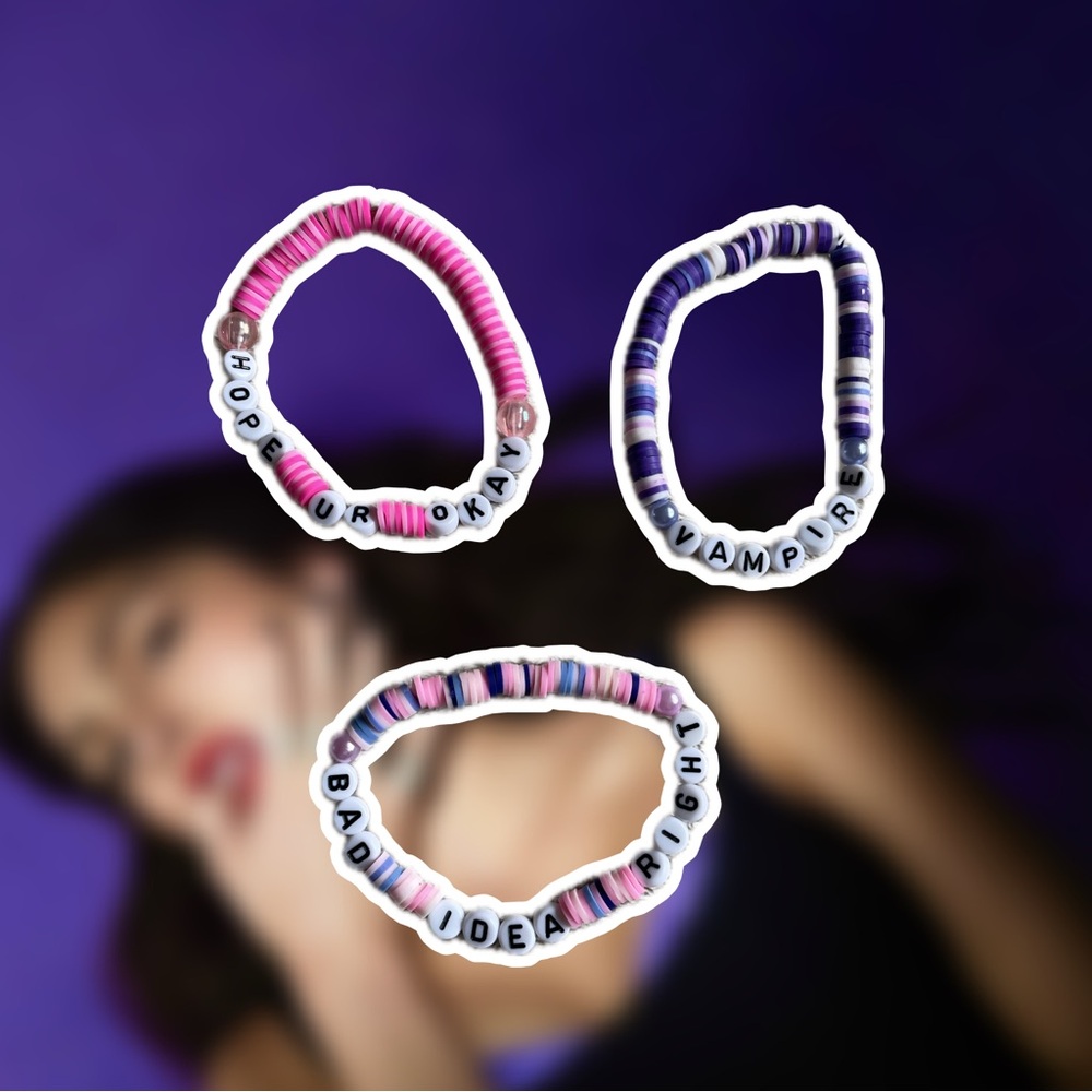 Guts Olivia Rodrigo Handmade Beaded Bracelets Bundle